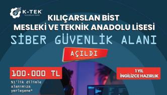 Konya’da ilk ve Tek Siber Güvenlik Alanı Kılıçarslan BİST Mesleki ve Teknik Anadolu Lisesi’nde Açıldı