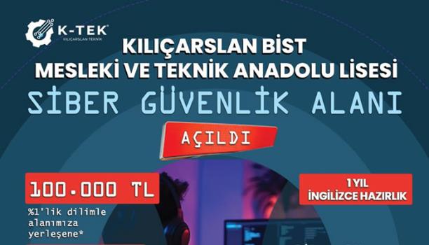 Konya’da ilk ve Tek Siber Güvenlik Alanı Kılıçarslan BİST Mesleki ve Teknik Anadolu Lisesi’nde Açıldı