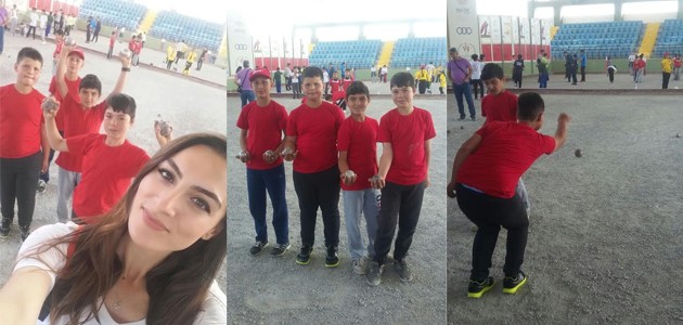 Türkmenkarahüyük ortaokulu il birincisi